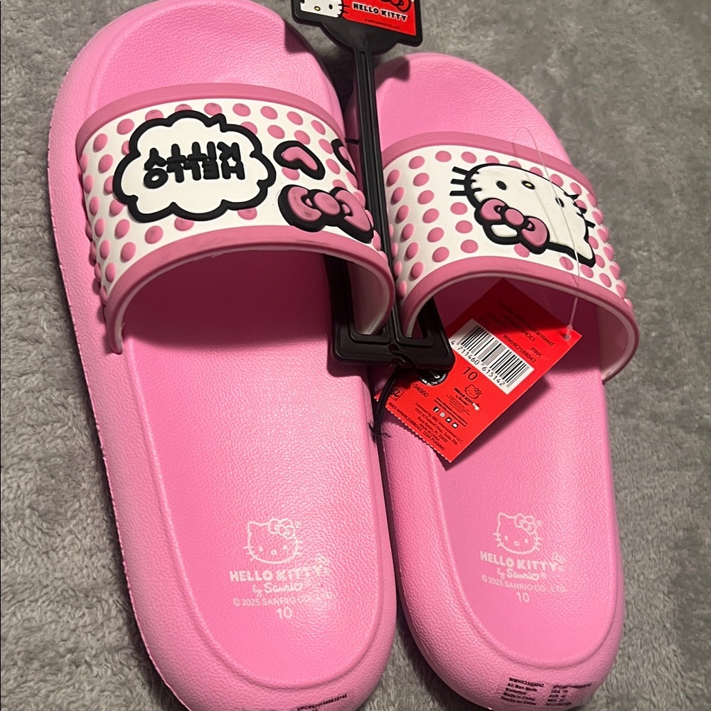 Hello Kitty Pink Slide Sandals - Picture 2 of 6